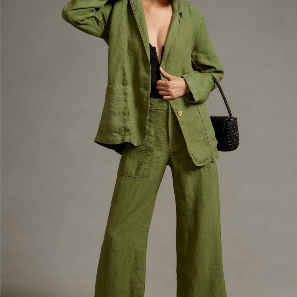 Sage Green Linen Matching Set by Velvet